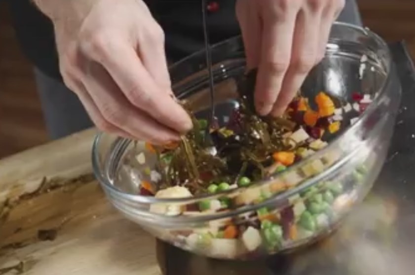 Винегрет: классический рецепт с горошком