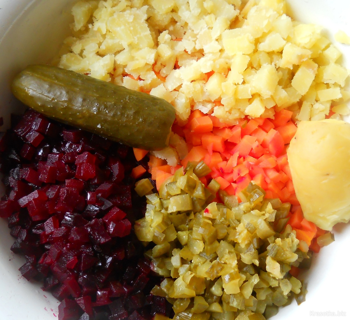 Винегрет: классический рецепт с горошком