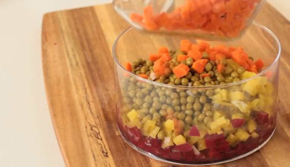 Винегрет: классический рецепт с горошком