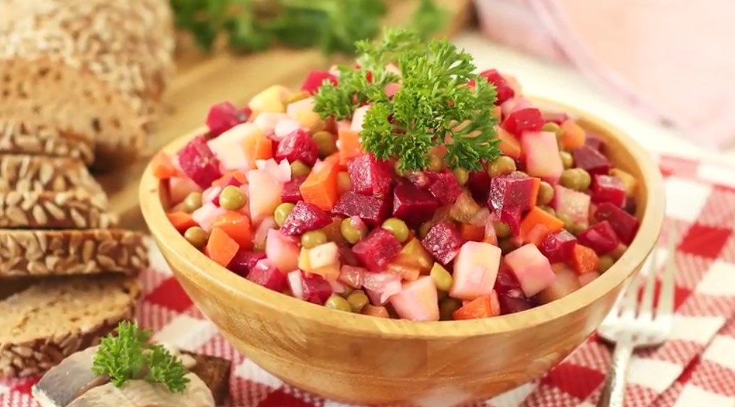 Винегрет: классический рецепт с горошком