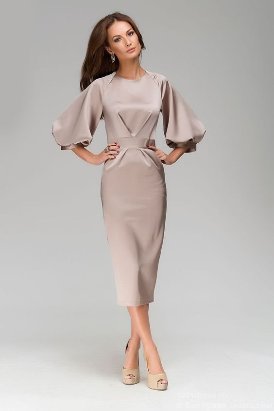 20 миди-платьев с интересной деталью — необычными рукавами