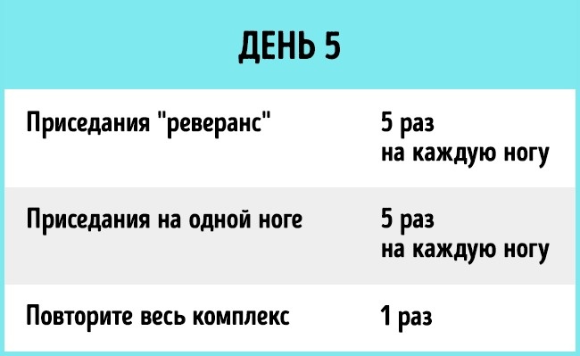 12 упражнений, чтобы подтянуть попу и ноги за 1 неделю