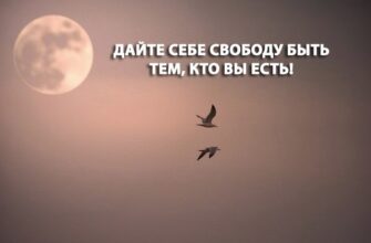 ДАЙТЕ СЕБЕ СВОБОДУ БЫТЬ ТЕМ, КТО ВЫ ЕСТЬ