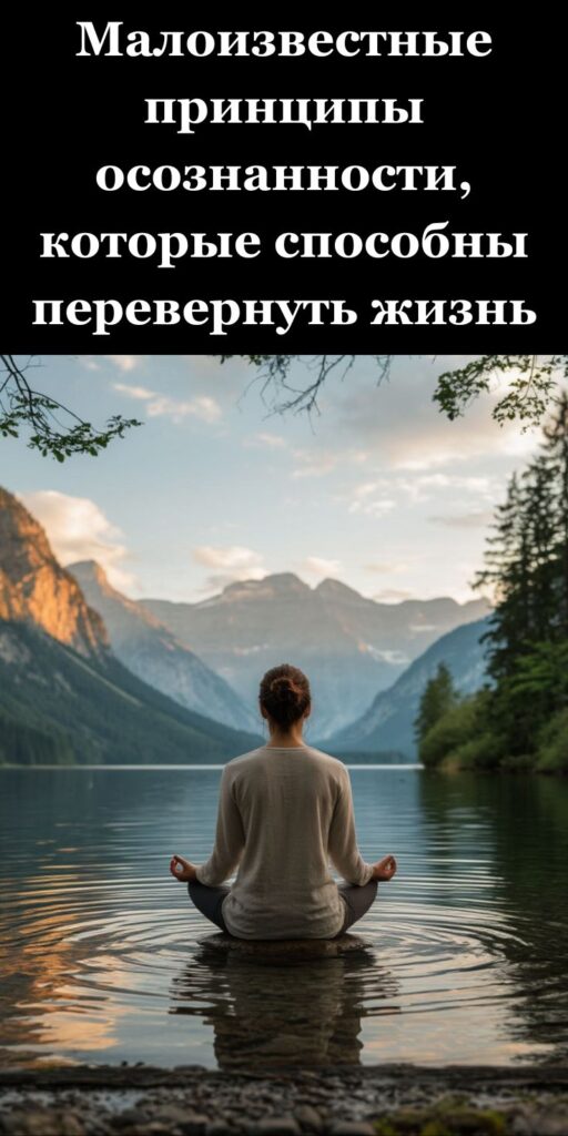 Малоизвестные принципы осознанности, которые способны перевернуть жизнь