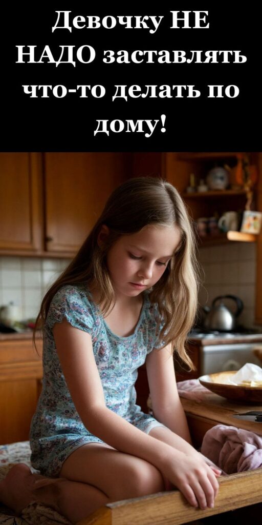 Девочку НЕ НАДО заставлять что-то делать по дому!