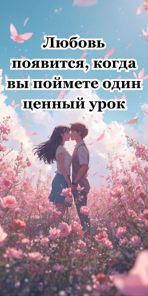 Любовь появится, когда вы поймете один ценный урок