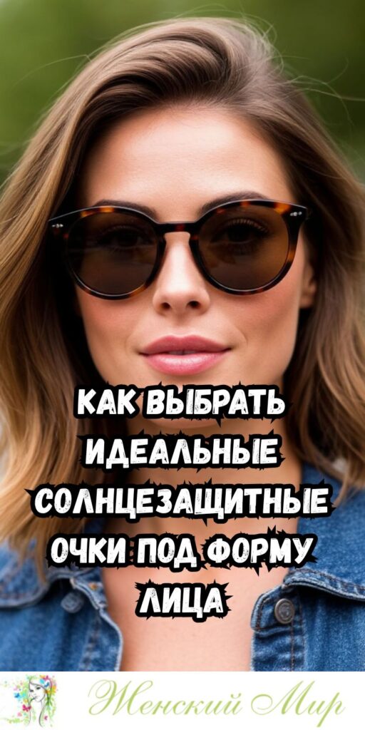Как выбрать идеальные солнцезащитные очки под форму лица