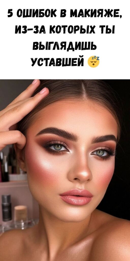 5 ошибок в макияже, из-за которых ты выглядишь уставшей 😴