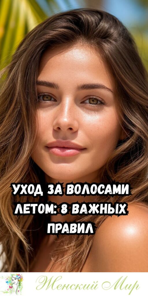 Уход за волосами летом: 8 важных правил