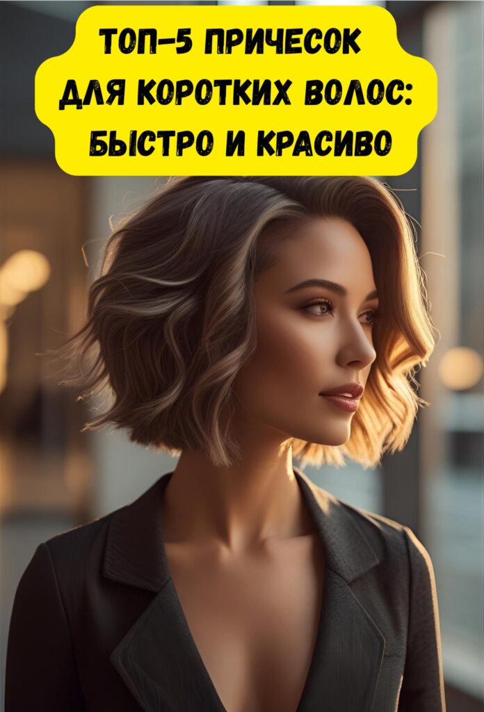 Топ-5 причесок для коротких волос: быстро и красиво