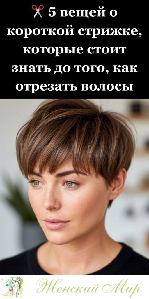 ✂️ 5 вещей о короткой стрижке, которые стоит знать до того, как отрезать волосы