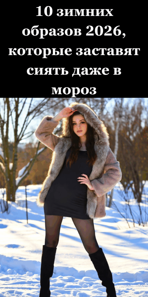 10 зимних образов 2026, которые заставят сиять даже в мороз