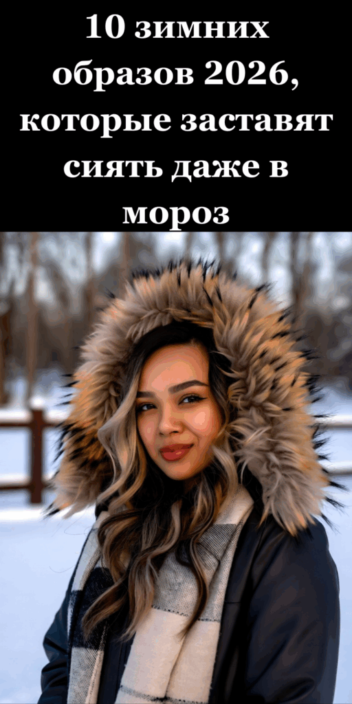 10 зимних образов 2026, которые заставят сиять даже в мороз