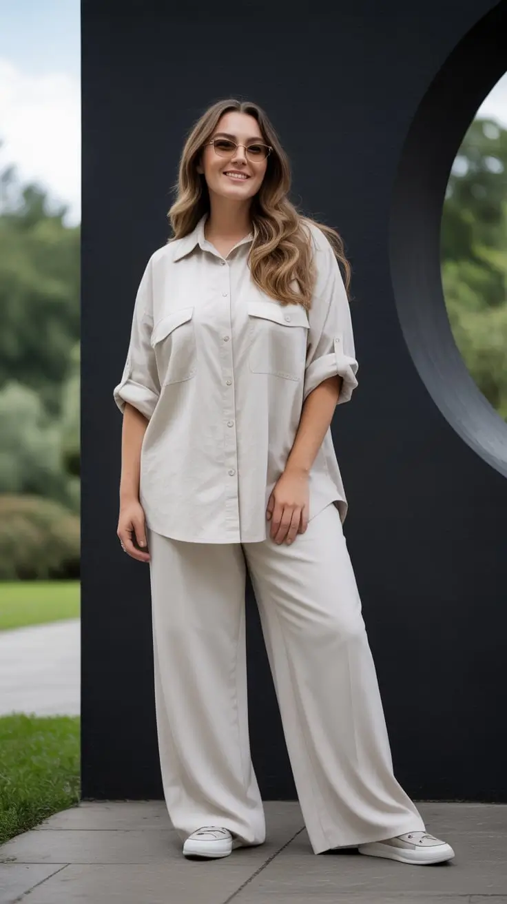 23 стильных образа для женщин среднего размера: свежие идеи для современного и уверенного образа