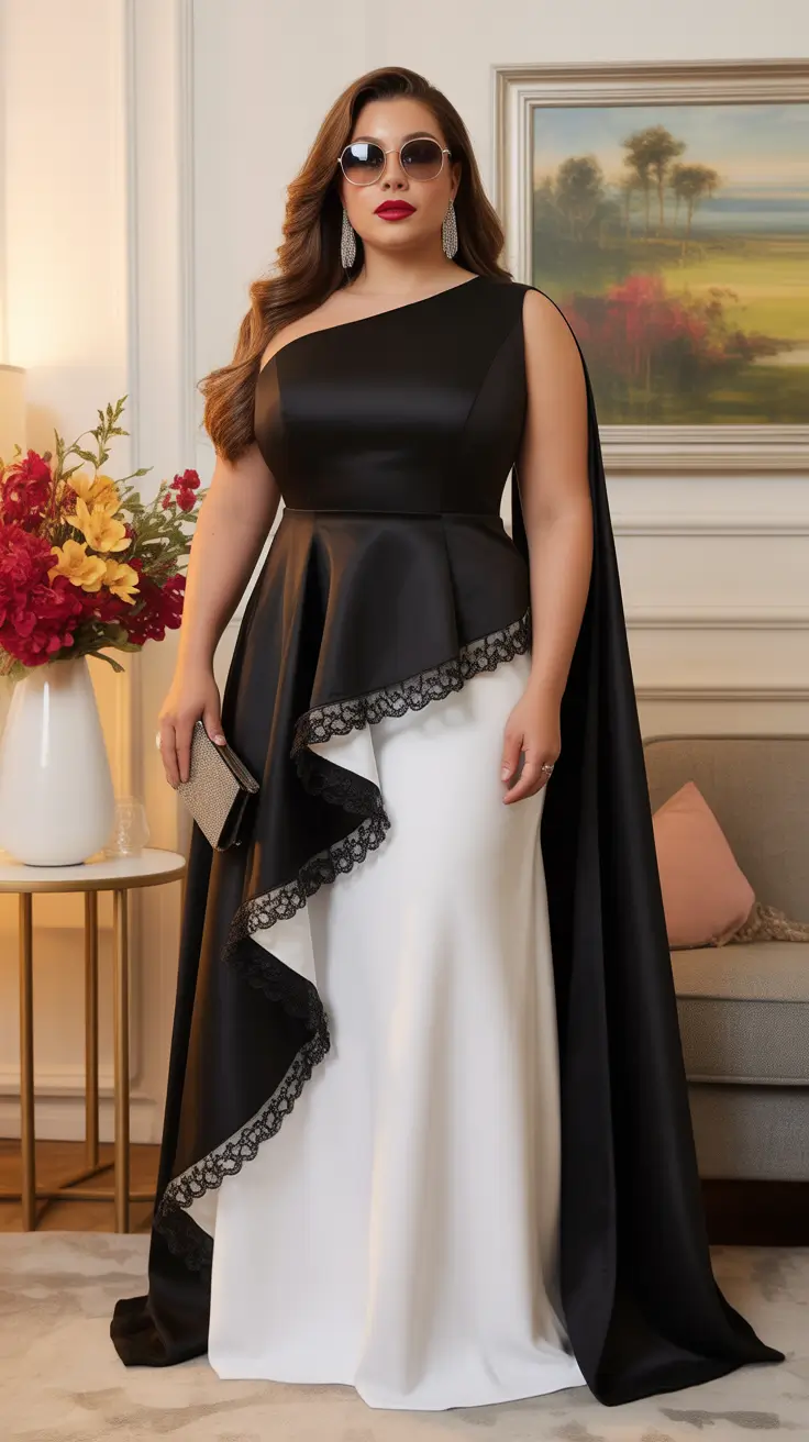 25 шикарных нарядов больших размеров для женщин: элегантные, уверенные и полностью соответствующие трендам