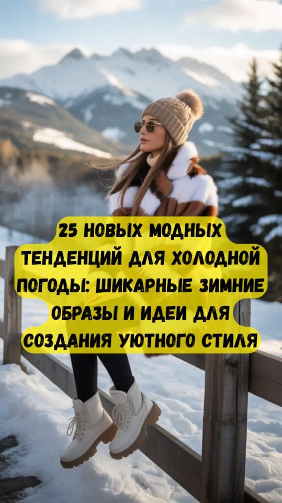 25 новых модных тенденций для холодной погоды: шикарные зимние образы и идеи для создания уютного стиля