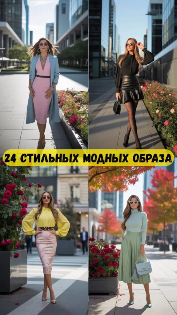 24 стильных модных образа: свежие идеи, которые стоит попробовать в этом году