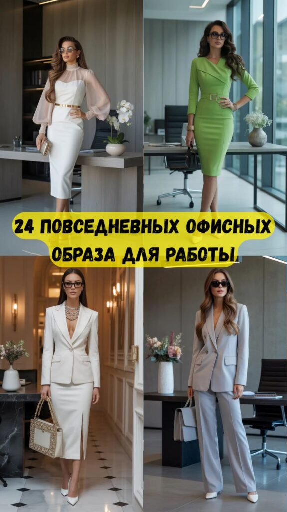 24 повседневных офисных образа для работы: непринуждённые образы, которые меняют представление о современном профессиональном стиле