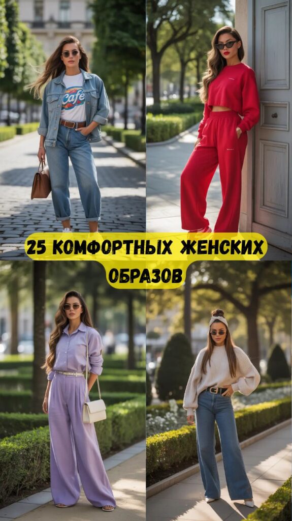25 комфортных женских образов: свежие и стильные луки, которые захочется носить каждый день