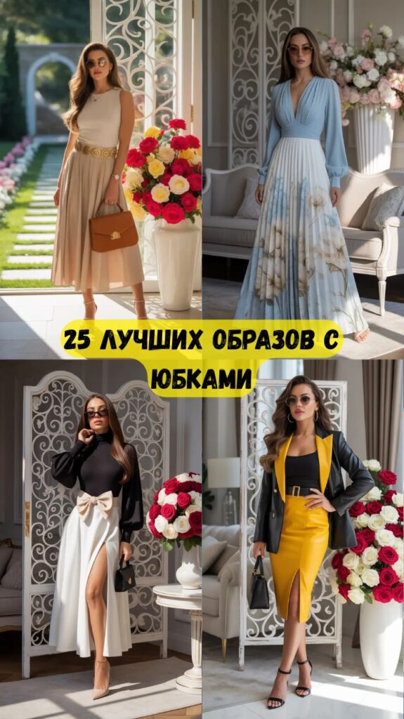 25 лучших образов с юбками: элегантные, модные и универсальные образы на все случаи жизни