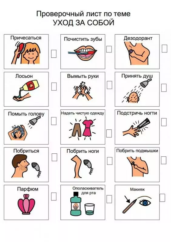 План ухода за собой на каждый день недели