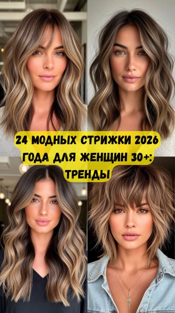 24 модных стрижки 2026 года для женщин 30+: тренды, которые делают образ свежим, дорогим и современным