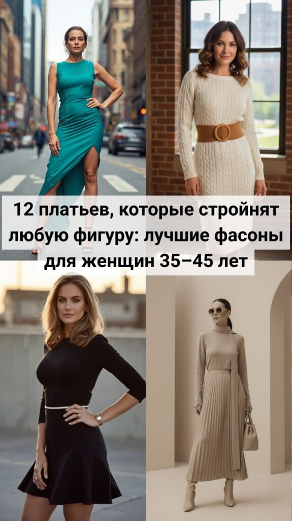12 платьев, которые стройнят любую фигуру: лучшие фасоны для женщин 35–45 лет 12 платьев, которые стройнят любую фигуру: лучшие фасоны для женщин 35–45 лет