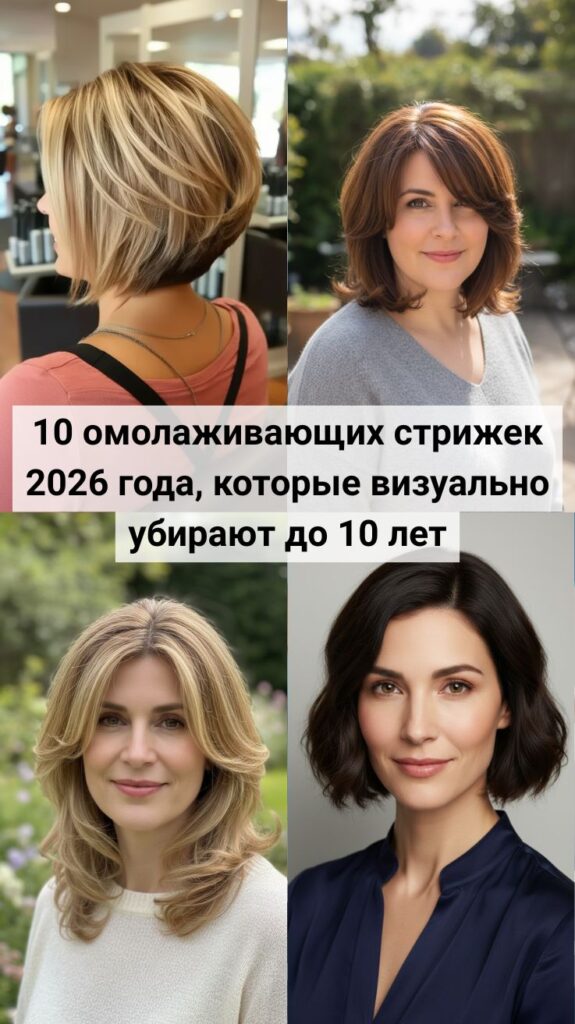 10 омолаживающих стрижек 2026 года, которые визуально убирают до 10 лет 10 омолаживающих стрижек 2026 года, которые визуально убирают до 10 лет