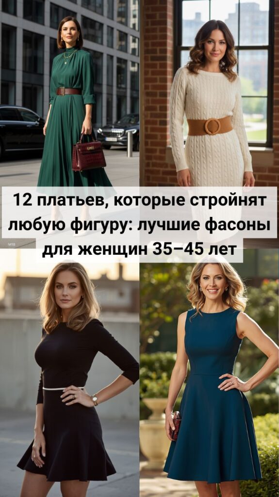 12 платьев, которые стройнят любую фигуру: лучшие фасоны для женщин 35–45 лет 12 платьев, которые стройнят любую фигуру: лучшие фасоны для женщин 35–45 лет