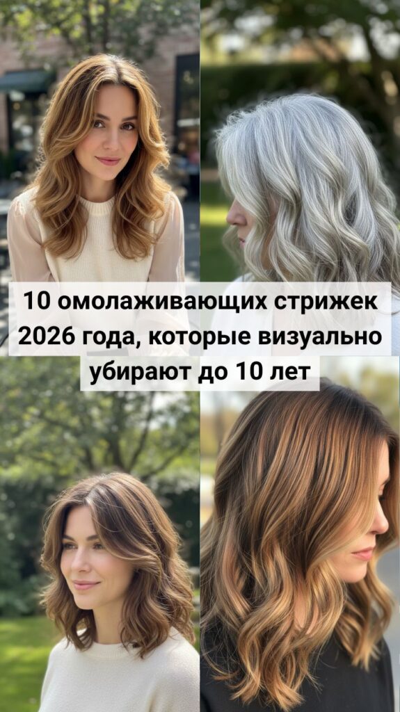 10 омолаживающих стрижек 2026 года, которые визуально убирают до 10 лет 10 омолаживающих стрижек 2026 года, которые визуально убирают до 10 лет