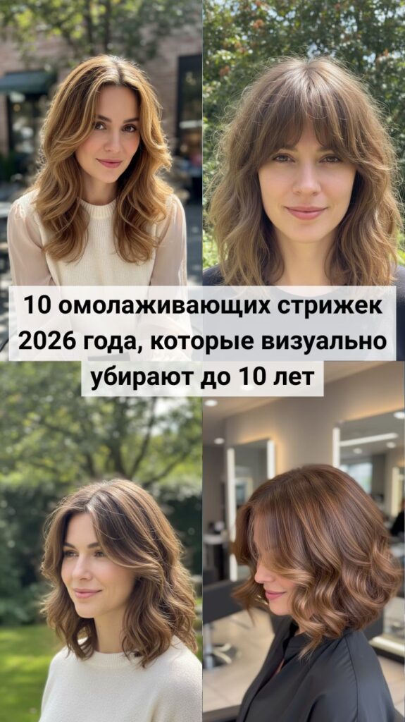 10 омолаживающих стрижек 2026 года, которые визуально убирают до 10 лет 10 омолаживающих стрижек 2026 года, которые визуально убирают до 10 лет