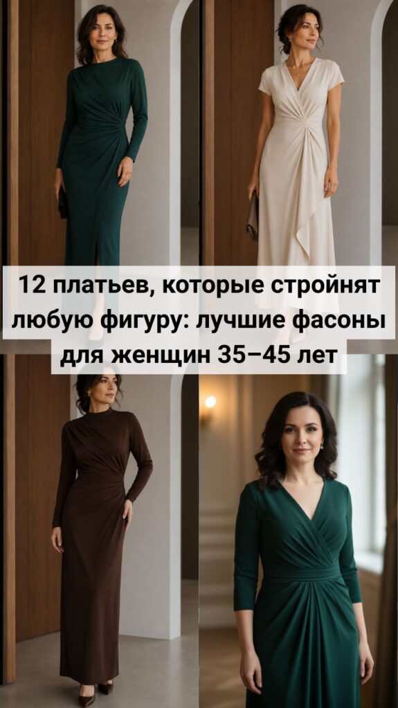 12 платьев, которые стройнят любую фигуру: лучшие фасоны для женщин 35–45 лет 12 платьев, которые стройнят любую фигуру: лучшие фасоны для женщин 35–45 лет