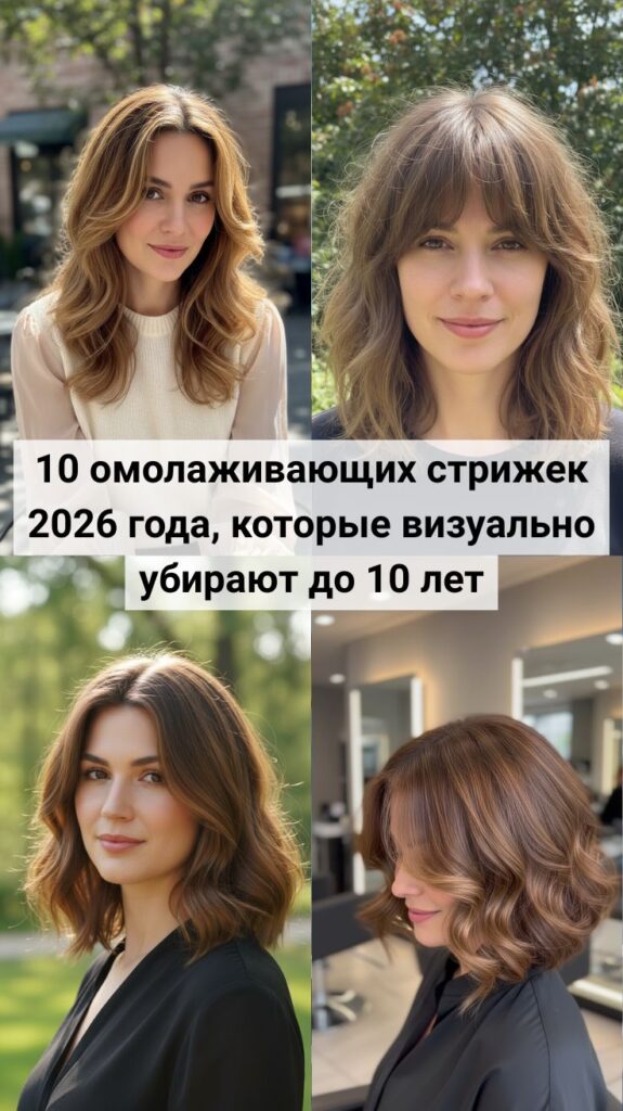 10 омолаживающих стрижек 2026 года, которые визуально убирают до 10 лет 10 омолаживающих стрижек 2026 года, которые визуально убирают до 10 лет