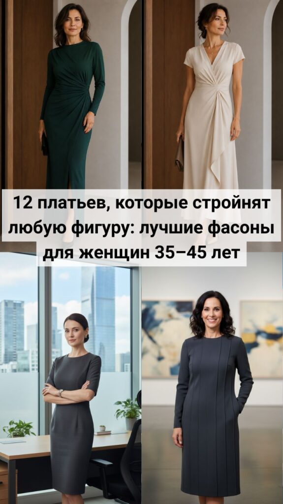 12 платьев, которые стройнят любую фигуру: лучшие фасоны для женщин 35–45 лет 12 платьев, которые стройнят любую фигуру: лучшие фасоны для женщин 35–45 лет
