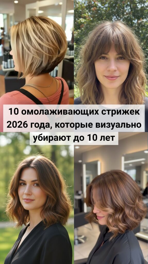 10 омолаживающих стрижек 2026 года, которые визуально убирают до 10 лет 10 омолаживающих стрижек 2026 года, которые визуально убирают до 10 лет