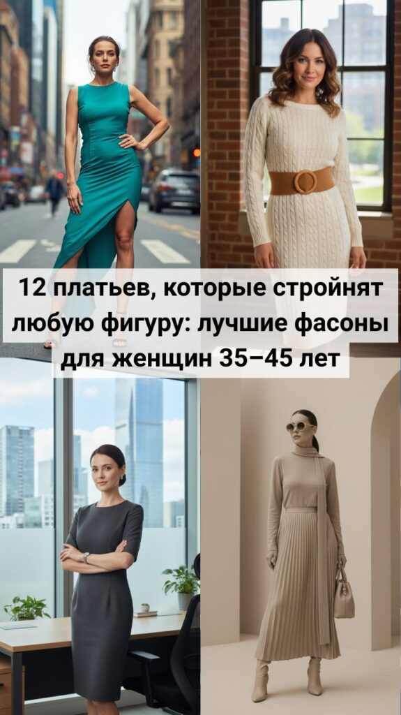 12 платьев, которые стройнят любую фигуру: лучшие фасоны для женщин 35–45 лет 12 платьев, которые стройнят любую фигуру: лучшие фасоны для женщин 35–45 лет