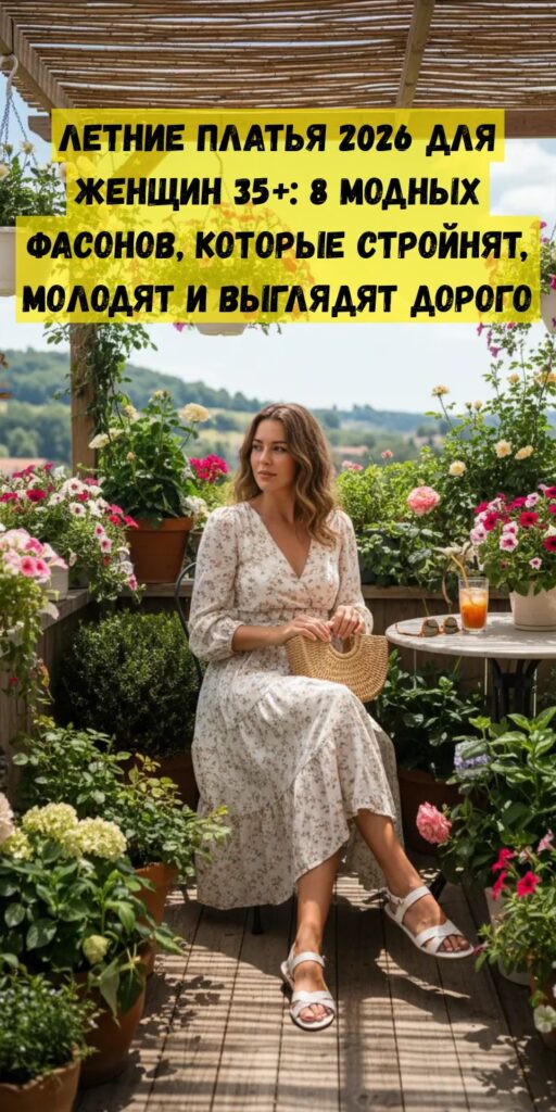 Летние платья 2026 для женщин 35+: 8 модных фасонов, которые стройнят, молодят и выглядят дорого