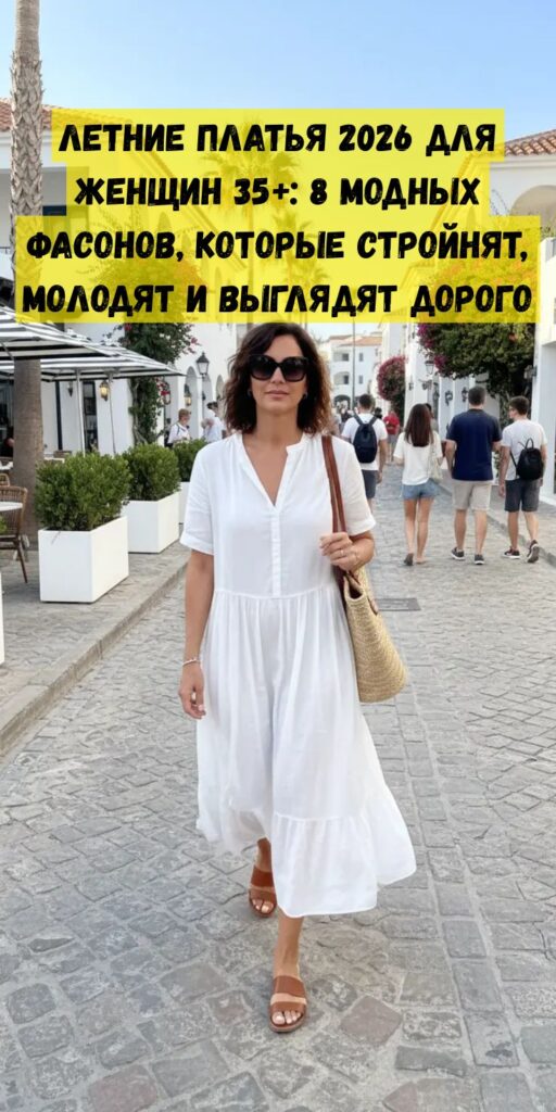 Летние платья 2026 для женщин 35+: 8 модных фасонов, которые стройнят, молодят и выглядят дорого