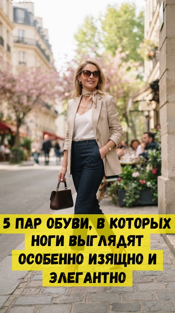 5 пар обуви, в которых ноги выглядят особенно изящно и элегантно