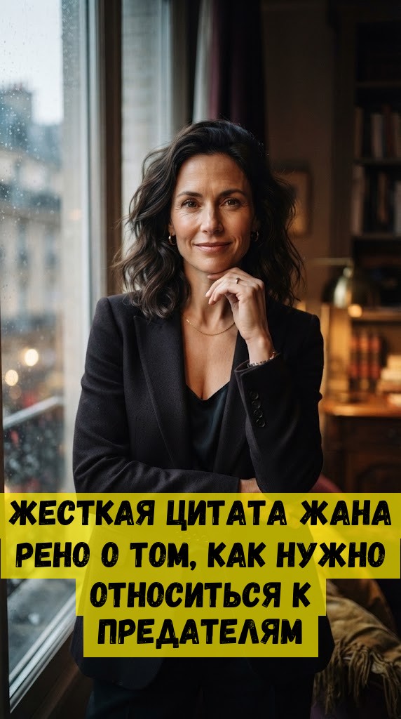 Жесткая цитата Жана Рено о том, как нужно относиться к предателям