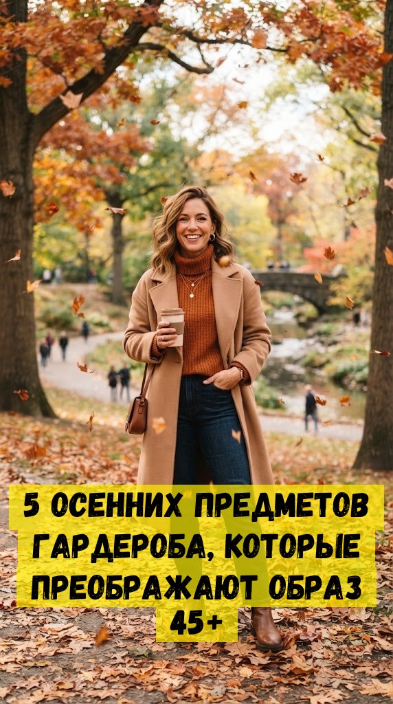 5 осенних предметов гардероба, которые преображают образ 45+