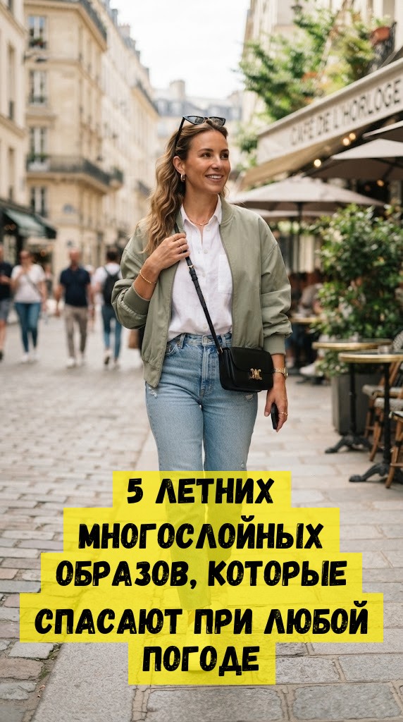 5 летних многослойных образов, которые спасают при любой погоде