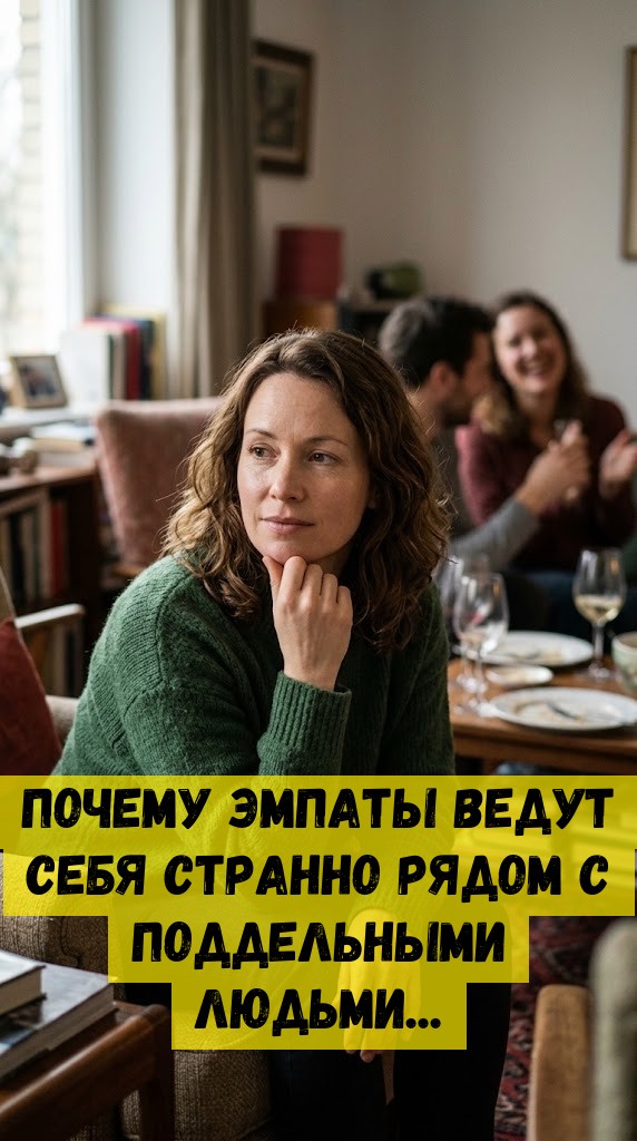 Почему эмпаты ведут себя странно рядом с поддельными людьми... Почему эмпаты ведут себя странно рядом с поддельными людьми...