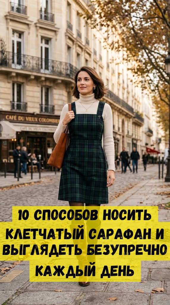 10 способов носить клетчатый сарафан и выглядеть безупречно каждый день