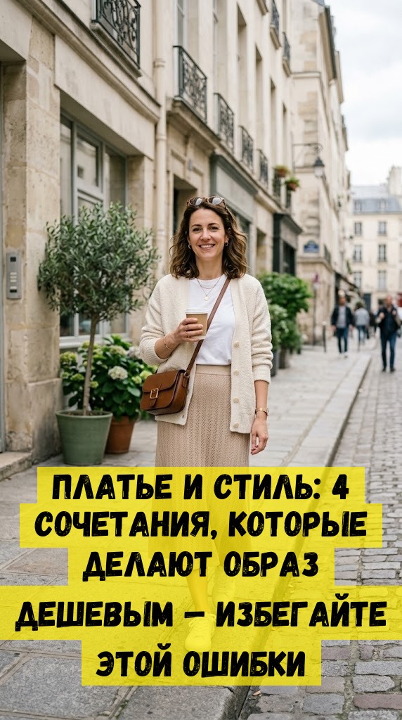 Платье и стиль: 4 сочетания, которые делают образ дешевым &mdash; избегайте этой ошибки