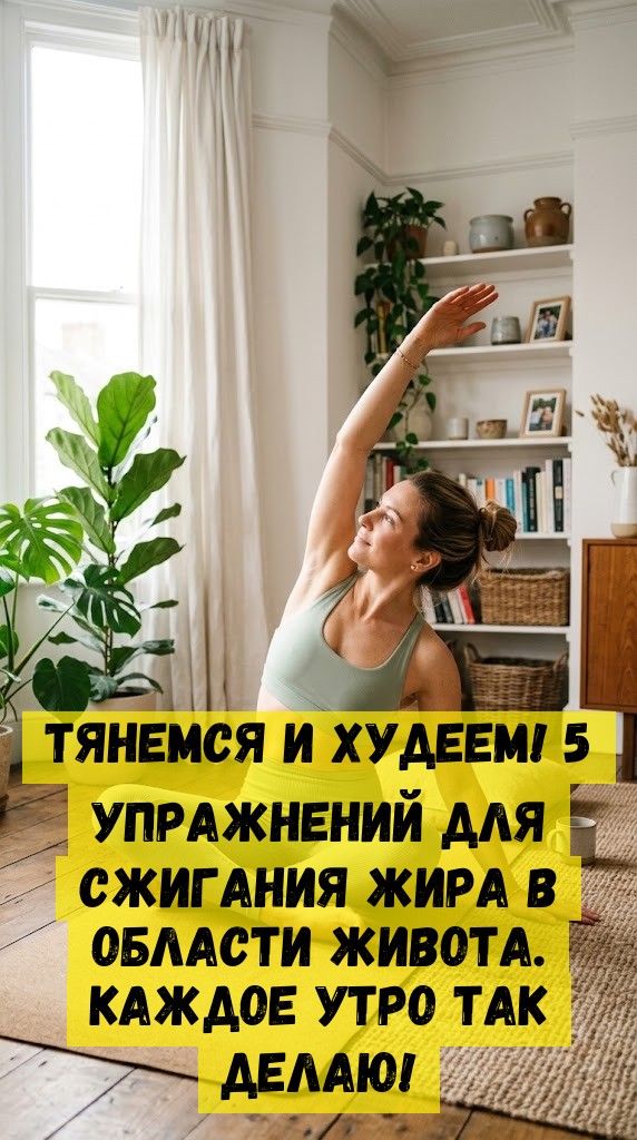Утренняя 5-минутная растяжка: мягкие упражнения для тонуса и бодрости