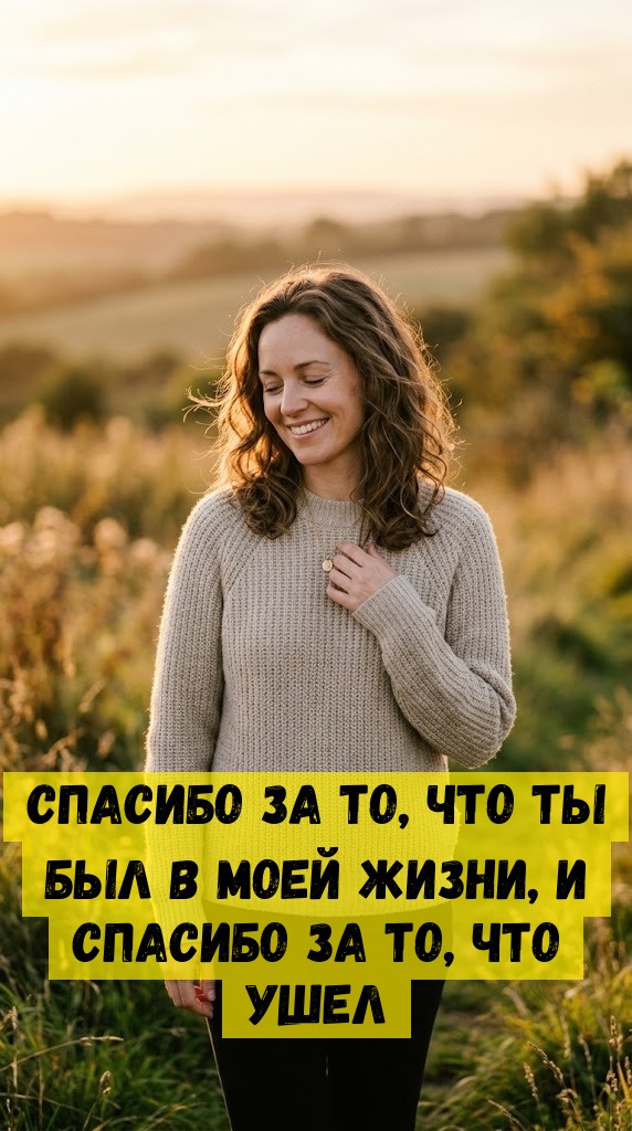 Спасибо за то, что ты был в моей жизни, и спасибо за то, что ушел Спасибо за то, что ты был в моей жизни, и спасибо за то, что ушел