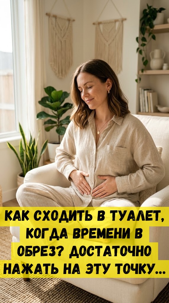 Как сходить в туалет, когда времени в обрез? Достаточно нажать на эту точку… Как сходить в туалет, когда времени в обрез? Достаточно нажать на эту точку…
