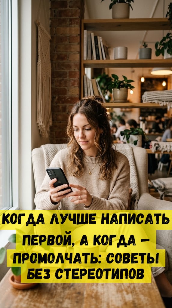Когда лучше написать первой, а когда &mdash; промолчать: советы без стереотипов