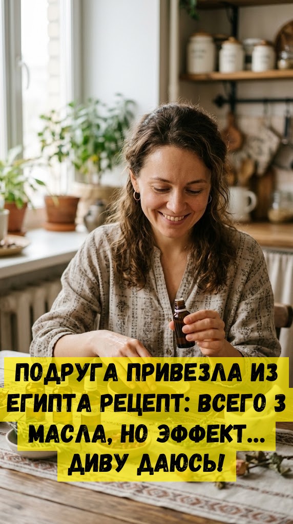 Подруга привезла из Египта рецепт: всего 3 масла, но эффект… Диву даюсь! Подруга привезла из Египта рецепт: всего 3 масла, но эффект… Диву даюсь!